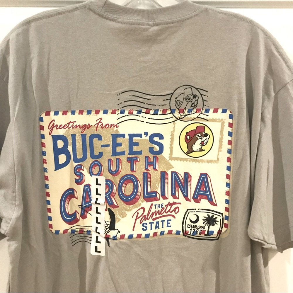 New BUC-EE’S Greetings From Buc-ee's South Carolina Postcard Tee NWT - Picture 8 of 11